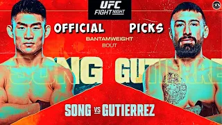 UFC Fight Night: Song vs. Gutierrez | PREDICTIONS PICKS & BREAKDOWN | MMA BEST BETS | UFC APEX