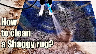 How to clean a Shaggy rug? | how to clean carpet | Speeded Up