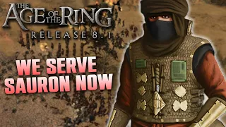 Age of the Ring mod 8.1 | Playing as HARADWAITH in a 3v3 | Triple Haradwaith!