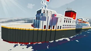 SINKING OCEAN LINER SURVIVAL! - Stormworks Multiplayer Gameplay - Sinking Ship Survival