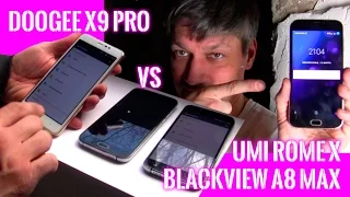 Желтит DoogeeX9 Pro и соревнуется с UMI Rome X и Blackview A8max