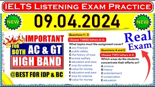 IELTS LISTENING PRACTICE TEST 2024 WITH ANSWERS | 09.04.2024