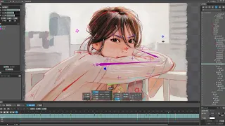 落書き14 - Spine 2D Animation Timelapse