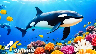 4K Stunning Underwater Wonders Of The Red Sea - Coral Reefs & Colorful Sea Life - Relaxing Music
