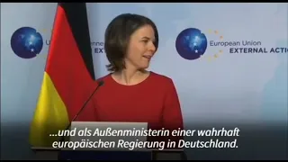 Annalena Baerbock aka Außenministerin! Willkommen in einer wahrhaft europäischen Regierung 🤦🏻👍🏻