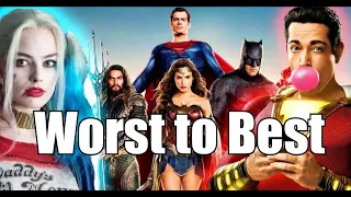 DCEU Movies Ranked From Worst To Best