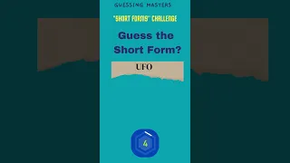 Short Forms Guessing Challenge  | Short Forms / Acronyms / Abbreviations of English Word |