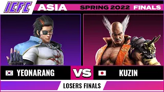 Yeonarang (Hwoarang) vs Kuzinshi (Heihachi) - ICFC TEKKEN 7 Asia: Spring 2022 Finals - Losers Finals