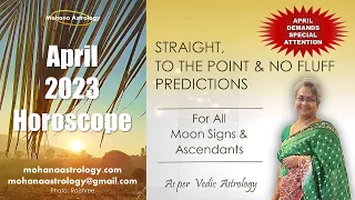 April 2023 Horoscope | Solar Eclipse , Jupiter Transit in Aries | Mohana Astrology
