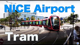 【Airport Tour】2022 Nice Airport Tramway Terminal 1 ↔ Terminal 2