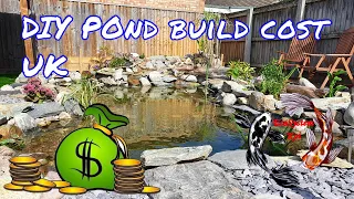 How Much? DIY Garden pond cost, Full breakdown, EcoSystem Koi pond build cost in the UK