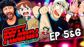 SCOTT PILGRIM TAKES OFF Episode 5 & 6 REACTION!! Netflix Anime Series | 1x5 & 1x6 Breakdown & Review