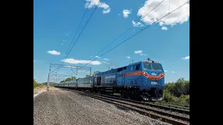 [УЗ] TE33AC-2027 "Американец" СУПЕР Звук!!! [UZ] TE33AC-2027 Heavy diesel locomotive sound!!!
