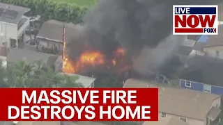 Massive fire destroys home in Southern California | LiveNOW from FOX