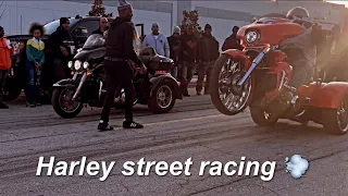 Harley Davidson street racing || first fades of 2023 atl Sunday funday #theyknowyktv￼