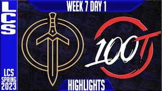 100 vs GG Highlights | LCS Spring 2023 W7D1 | 100 Thieves vs Golden Guardians