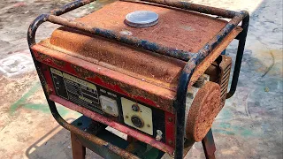 Restoration old EC1500CX generator | Restore and repair old HONDA generator rusty antique