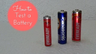 How to Test/Check a 1.5V Battery(AAA, AA) using Digital Multimeter