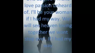 If I had my way~ Chrisette Michelle Lyrics