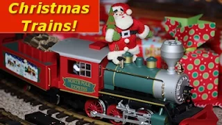 Big Model Trains Around The Christmas Tree (and throughout the whole house!)