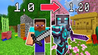 ¡Paso Minecraft pero la Versión se Actualiza cada Día hasta la 1.20!