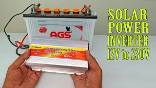 Suore Solar Power Inverter 3000W from 12V DC to 230V AC for Heavy load fridge Washing machine & Pump