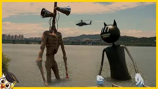 Die 10 Gruseligsten Siren Head und Cartoon Cat Sichtungen auf Kamera Gefilmt