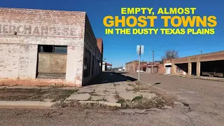 Empty, Almost Ghost Towns In The Dusty Texas Plains