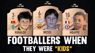 FOOTBALLERS When They Were KIDS! 🤯😱 | FT. Messi, Ronaldo, Mbappé...