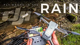 TEST DJI Mavic AIR [2S] Drone in the RAIN & POLICE control
