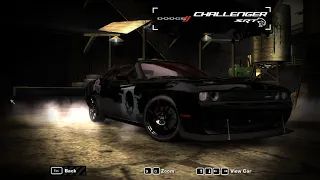 nfs most wanted - Dodge Challenger SRT Hellcat Mod Gameplay [1080p HD]