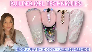 👷🏼‍♀️ Builder Gel Techniques | Baby Boomer | French | Marble | Encapsulation | How To Overlay