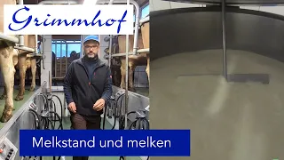 FarmVLOG#3 Arbeitsplatz der Kühe-Melkstand und melken