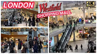 Westfield London Shopping 🛍️ The UK’s Largest Shopping Mall /Walkthrough January 2024