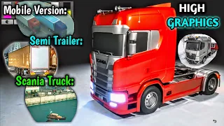 🚚Scania Trucks, New Semi Trailer, New Seaport Map video | Wheel Noise by Ronwor Studio🏕 | Truck Game
