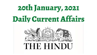 20th January 2021 Daily Current Affairs/Burning Issues (Parakram Diwas 23rd Jan., Vaccine Diplomacy)