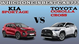 Which one is best Car? ll Kia sportage vs toyota Corolla cross ll hot comparison llcar Compare