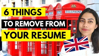 How to make a CV for UK Jobs | REMOVE 6 THINGS FROM RESUME IMMEDIATELY