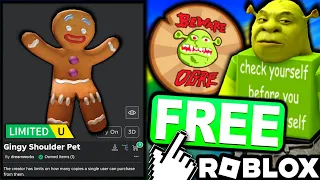 FREE UGC LIMITED! HOW TO GET Gingy Shoulder Pet! (ROBLOX Shrek Swamp Tycoon EVENT)