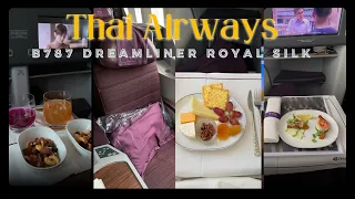 Thai Airways B787 Dreamliner Business Class ✈️✨ Bangkok to Jakarta 🇮🇩