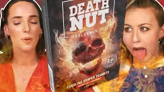 Irish People Try The Death Nut Challenge (13 Million Scoville!)