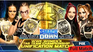 Ronda Rousey & Shayna Baszler vs Alba Fyre & Isla Dawn | Unified Tag Titles | SmackDown Highlights