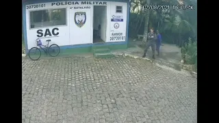 Acidente de bicicleta no Morro do Moreno, em Vila Velha, deixa adolescente ferido