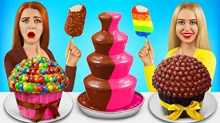 Chocolate Fountain Fondue Challenge | Only Chocolate Sweets & Desserts by RATATA