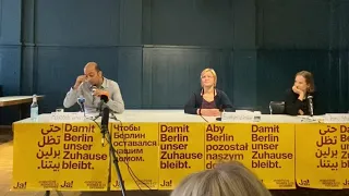 Pressekonferenz 27.9.2021 zum Wahlerfolg des Volksentscheids "Deutsche Wohnen & Co enteignen" Berlin