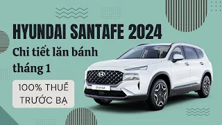 ✅Giá Hyundai Santafe tháng 1/2024 Kết thúc giảm thuế 50%! Tổng Lăn Bánh?