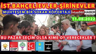 (SAYAÇLI)iST.BAHÇELİEVLER HALKI YARIN SEÇİM OLSA HANGİ PARTİYE  OY VERECEK ? KIRAN KIRAN'A BİR ANKET