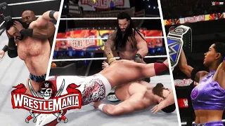 WWE Wrestlemania 37 (Night 1& 2) Full Show Simulation - WWE 2K20 Highlights