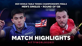 Horacio Cifuentes vs Simon Gauzy | 2021 World Table Tennis Championships Finals | MS | R128