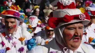 Zusslrennen 2018, Prad am Stilfserjoch, Brauchtum Vinschgau Südtirol Weiberfastnacht